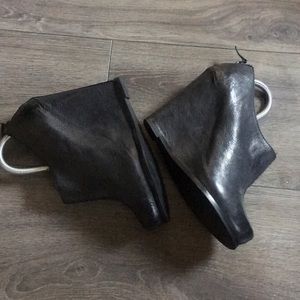 Luxury Rebel wedge booties